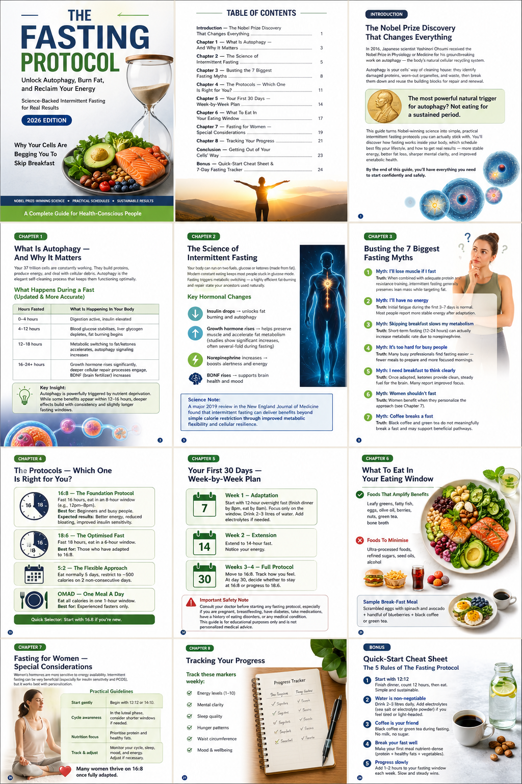 Nobel prize winning Fasting Autophagy Protocol