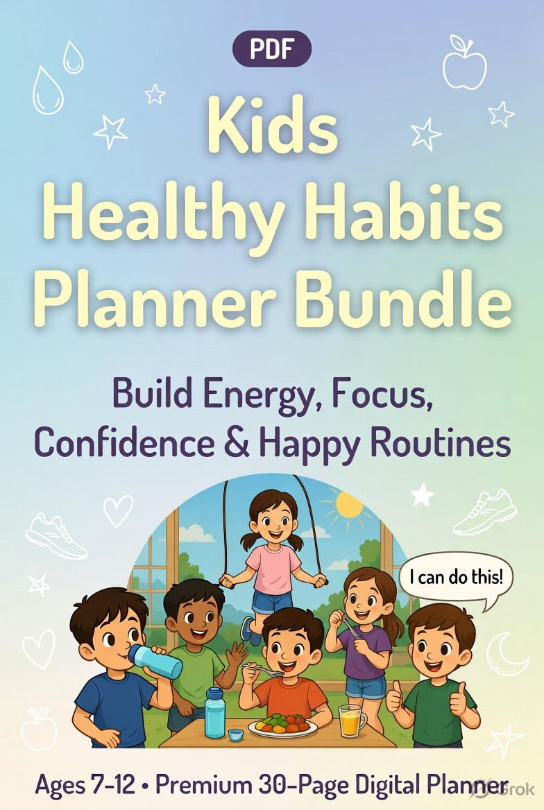Kids Healthy Habits Planner Bundle