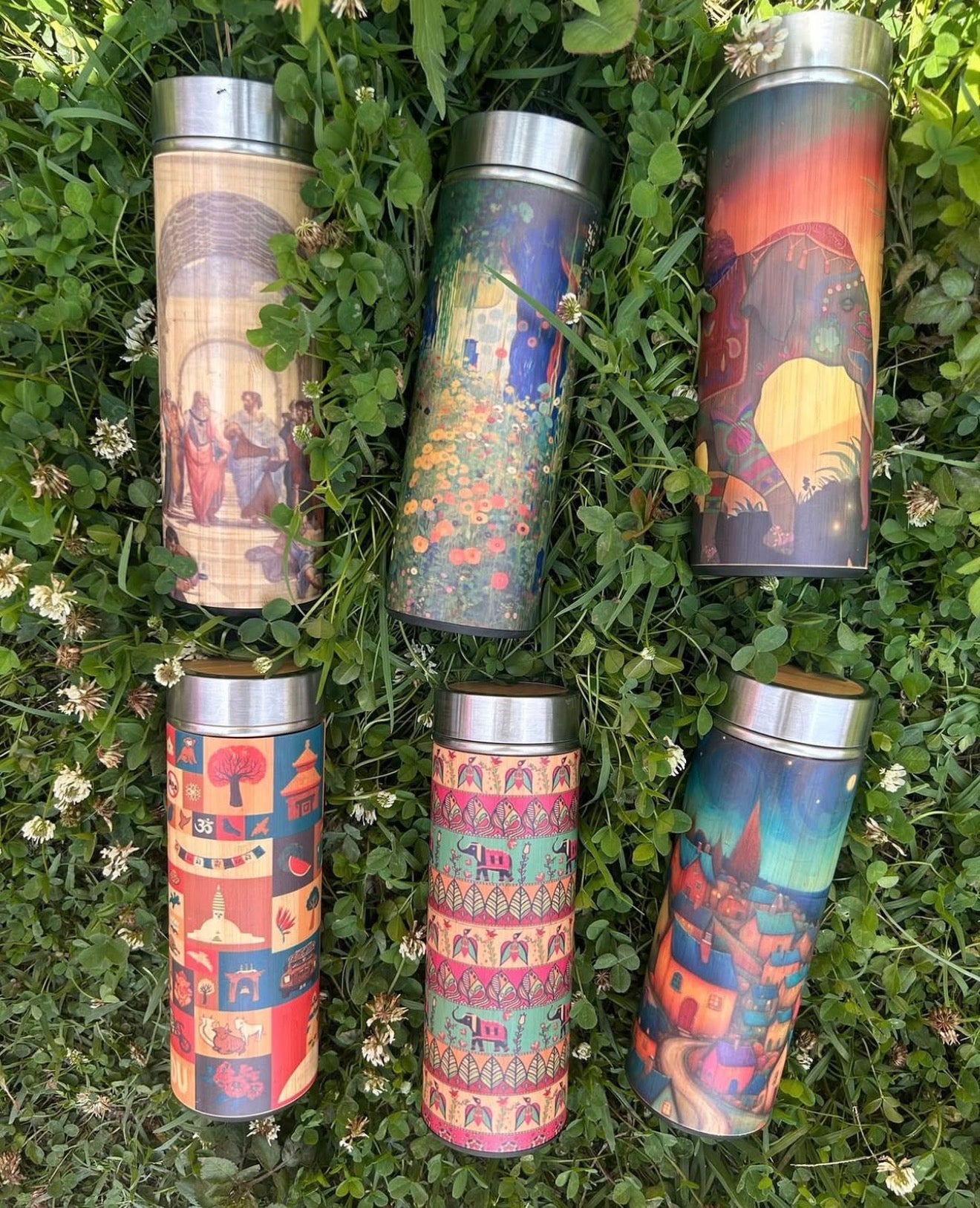 Custom Engraved Bamboo Water Bottle