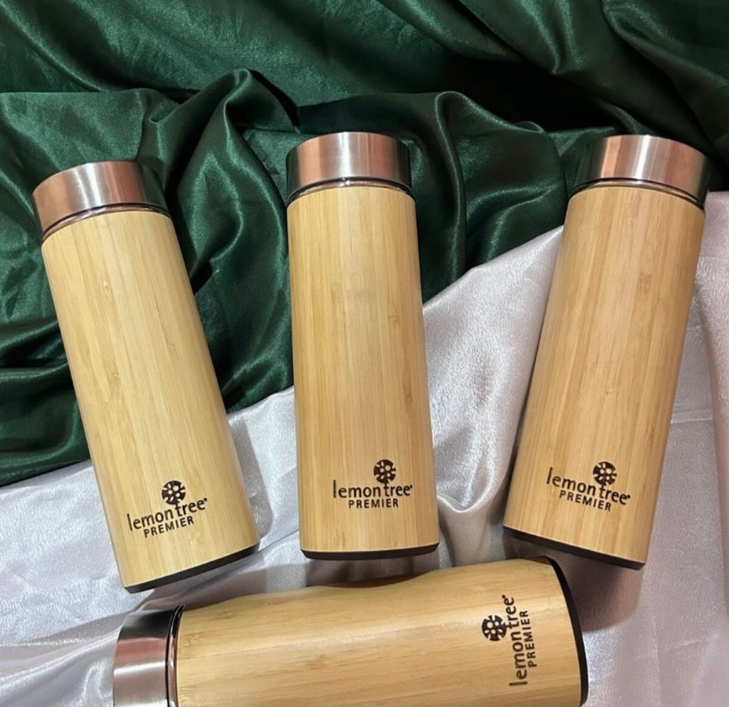Custom Engraved Bamboo Water Bottle