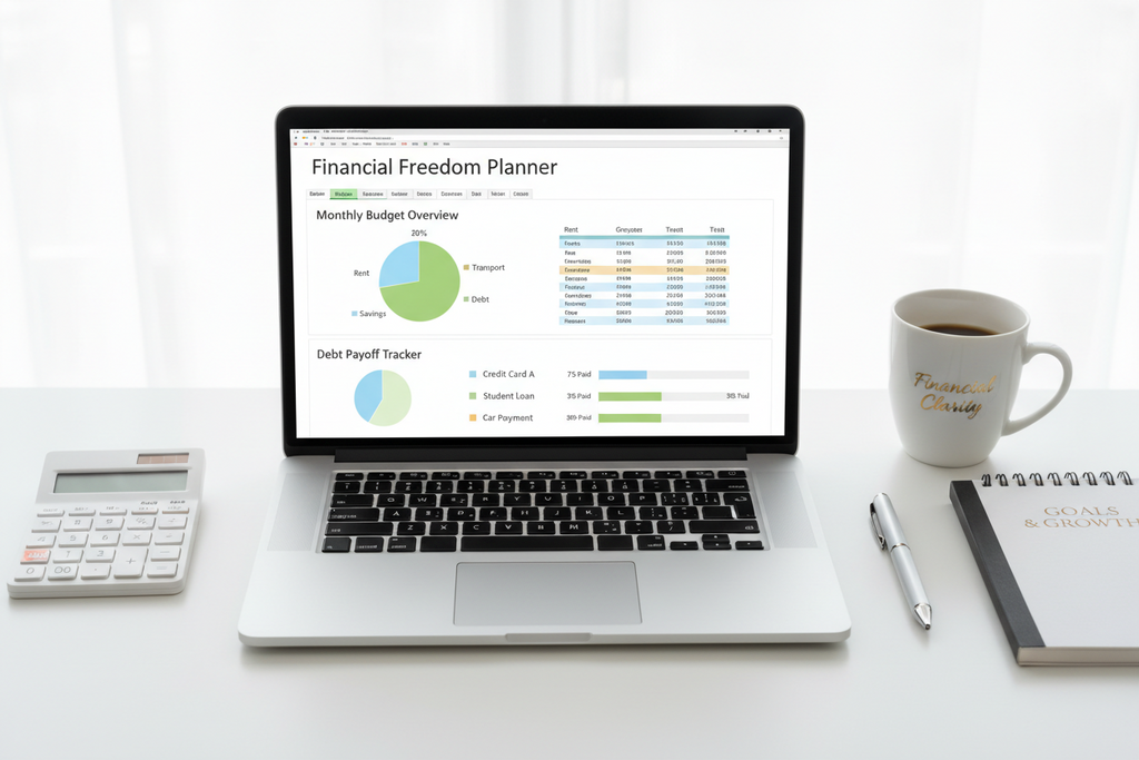 Budget & Debt Payoff Planner with Excel Sheet