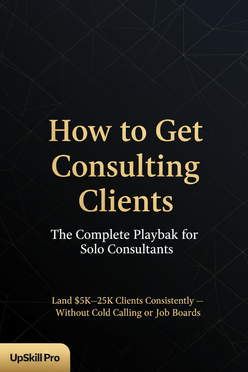 How to Get Consulting Clients – Flat Cover