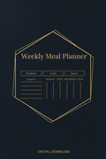 Minimalist Cover Meal Planner