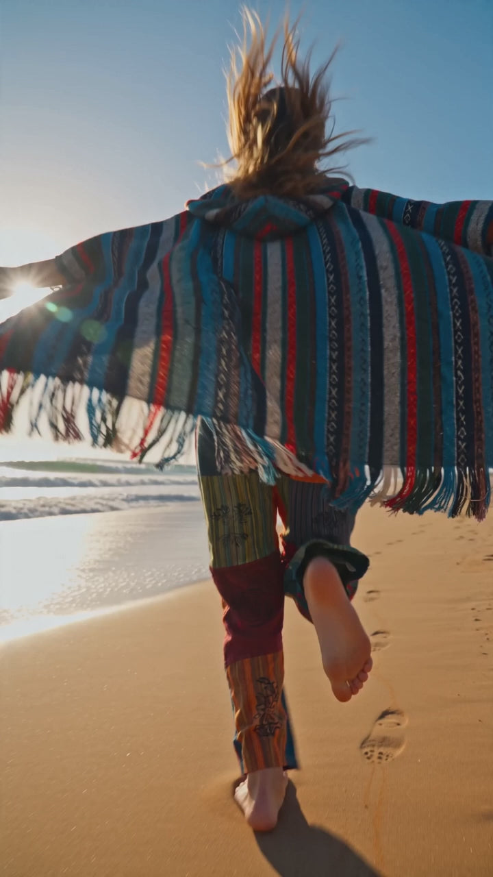 Vibrant Boho Pants | Wide-Leg Printed Pants | Yala Cotton
